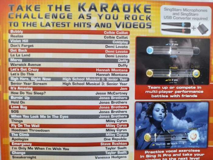 PS3 - Disney Sing It Pop Hits