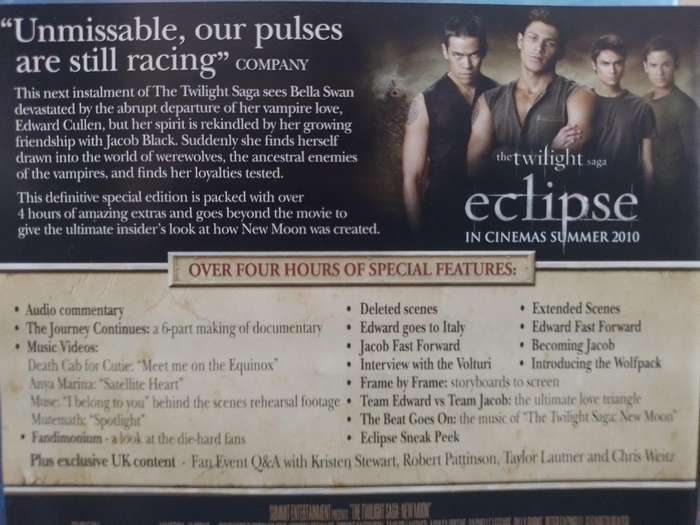 Blu-ray - The Twilight Saga New Moon