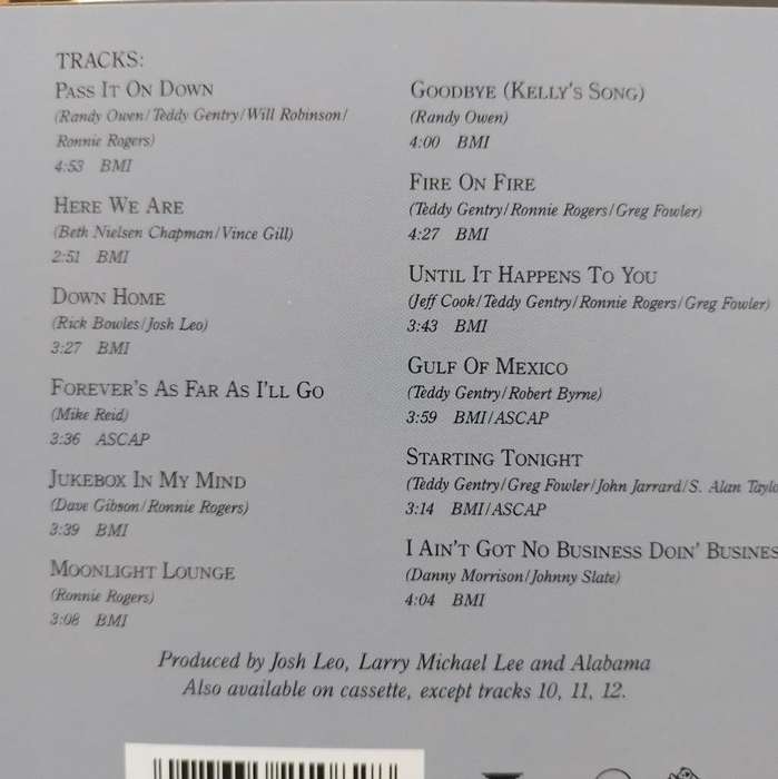 CD - Alabama - Pass It On
