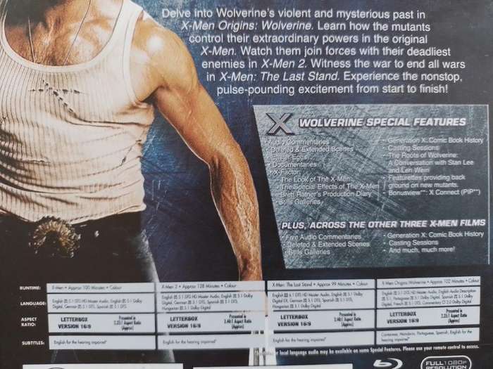 Blu-ray - X-Men Quadrilogy