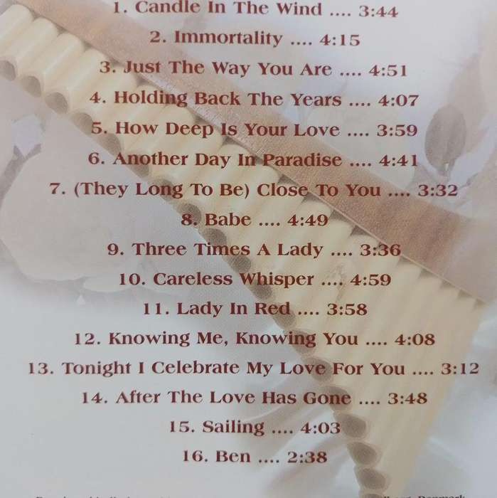CD - Panpipes Plays Love Songs
