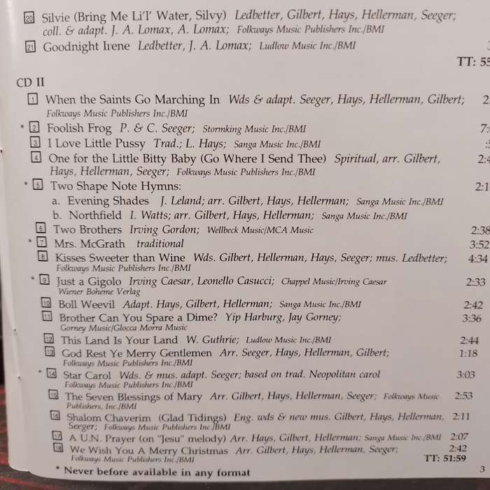 CD - The Weavers - Kisses Sweeter Than Wine (2cd) - OCD 3021/2
