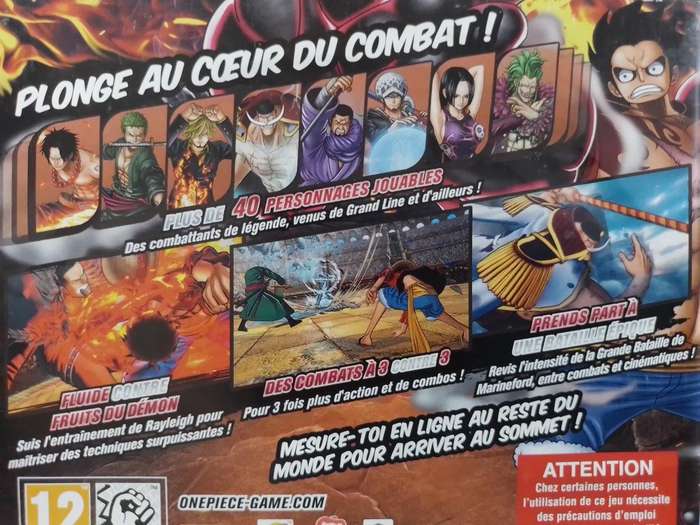 PS4 - One Piece Burning Blood (French Cover)