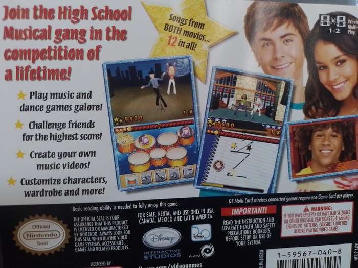 Nintendo DS - High School Musical Makin the Cut