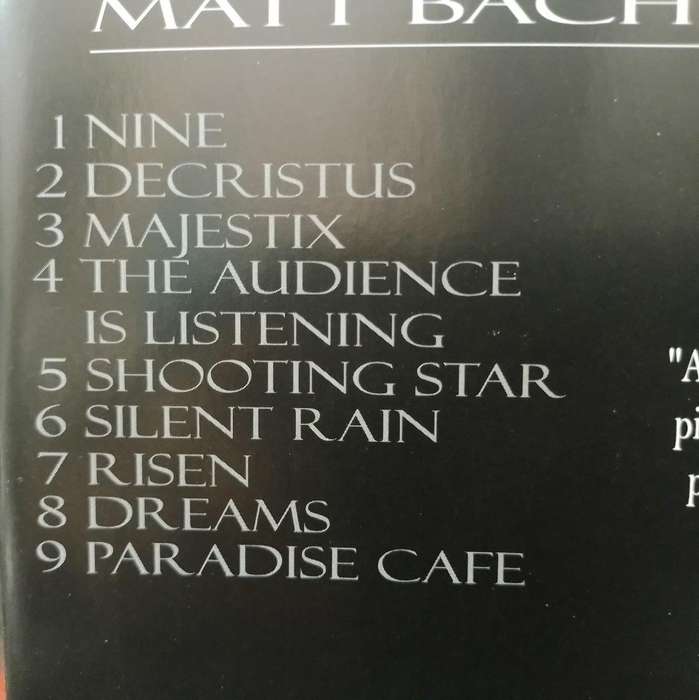 CD - Matt Bachrach - Nine