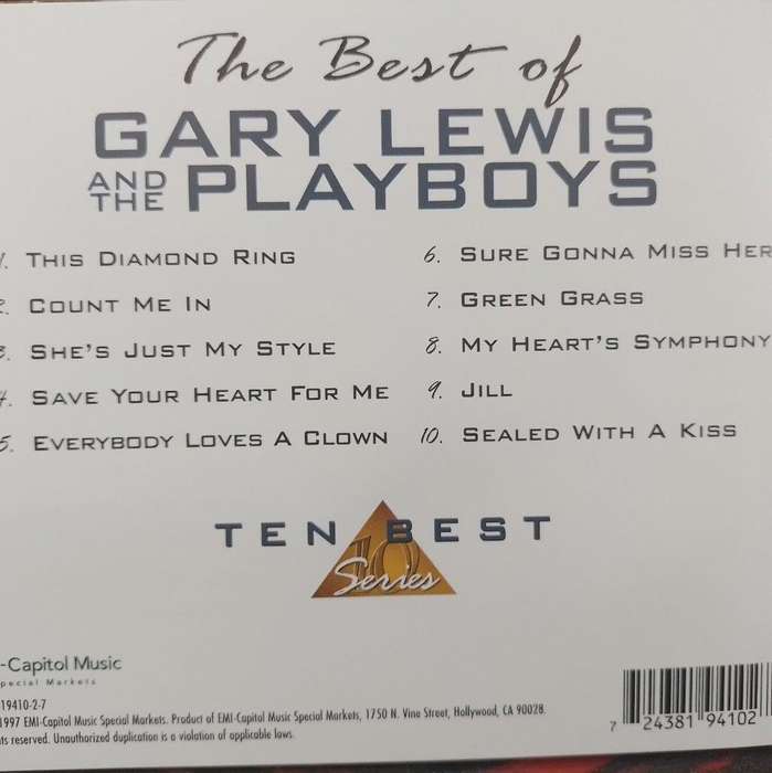 CD - Gary Lewis and the Playboys - The Best of