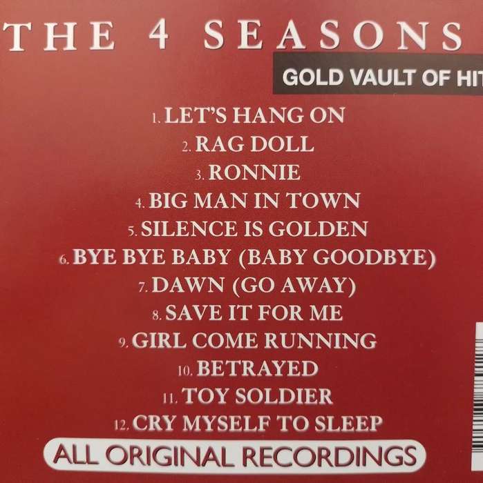 CD - The Four Seasons - Gold Vault of Hits