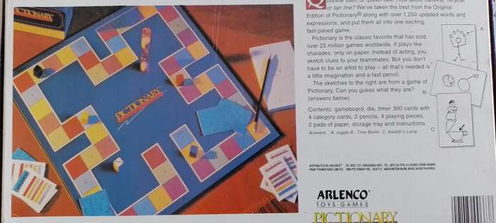 Pictionary The Classic Game of Quick Draw - Made in South Africa  - Arlenco