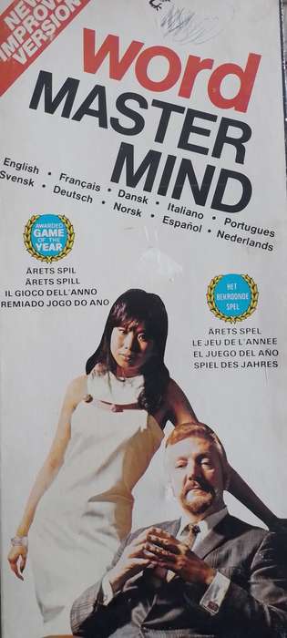 Vintage Word Mastermind Made in England by Invicta Games (New Improved Version)