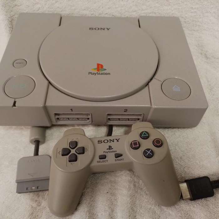 Sony PlayStation 1 Console with Controller and AV Cable
