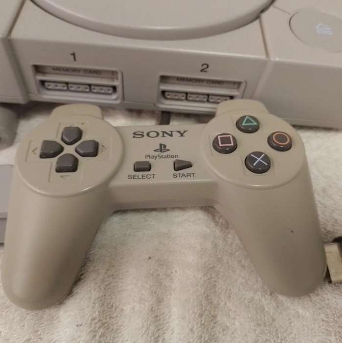 Sony PlayStation 1 Console with Controller and AV Cable