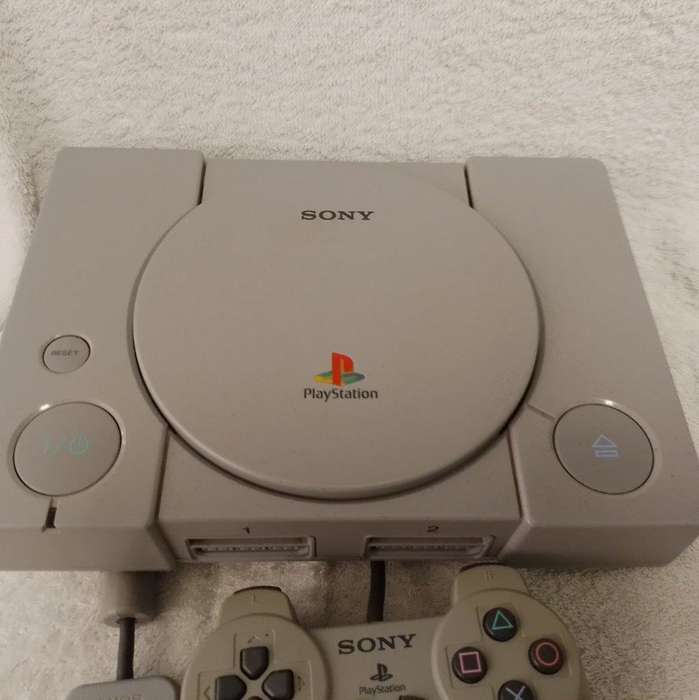 Sony PlayStation 1 Console with Controller and AV Cable