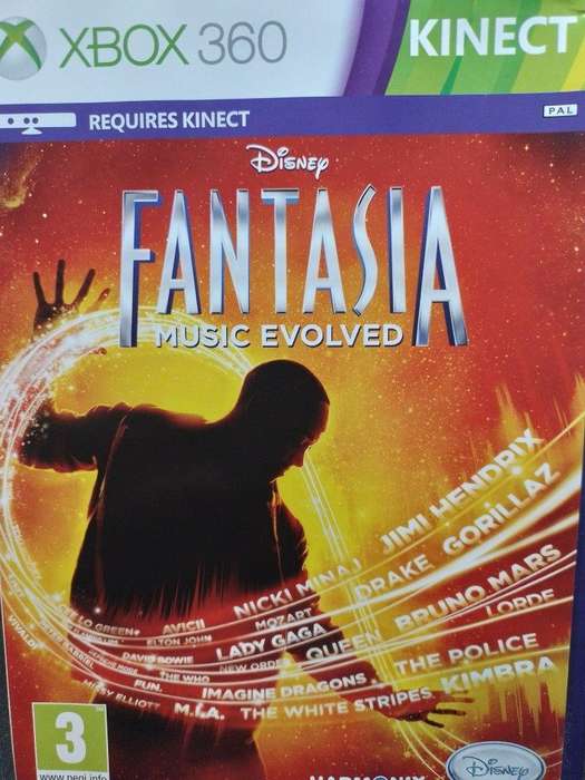 Xbox 360 - Kinect Sensor + Fantasia Music Evolved Game Bundle