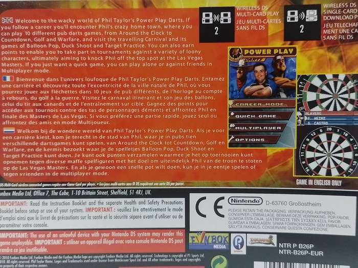 Nintendo DS - Phil Taylors Power Play Darts