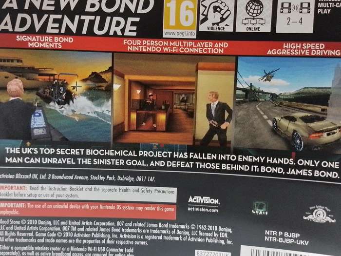 Nintendo DS - Blood Stone 007