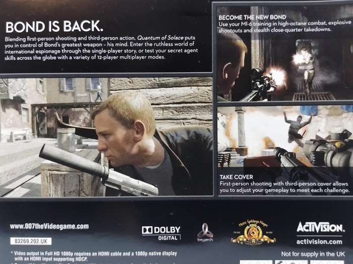 PS3 - 007 Quantum of Solace