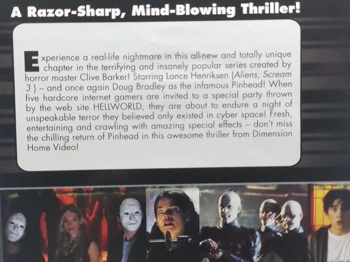 DVD - Hellraiser HellWorld