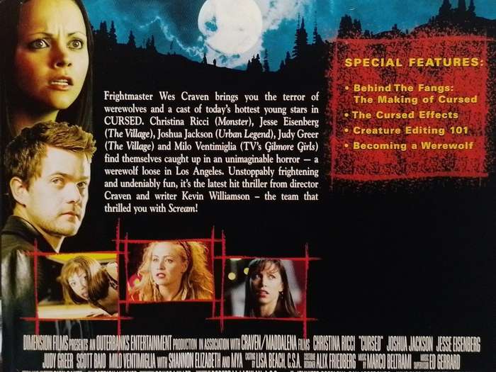 DVD - Wes Craven - Cursed - Christina Ricci