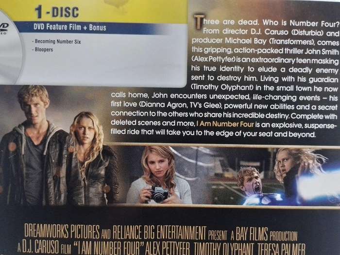 DVD - I Am Number Four