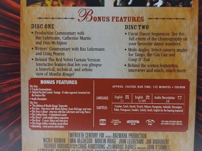DVD - Moulin Rouge (2DVD)