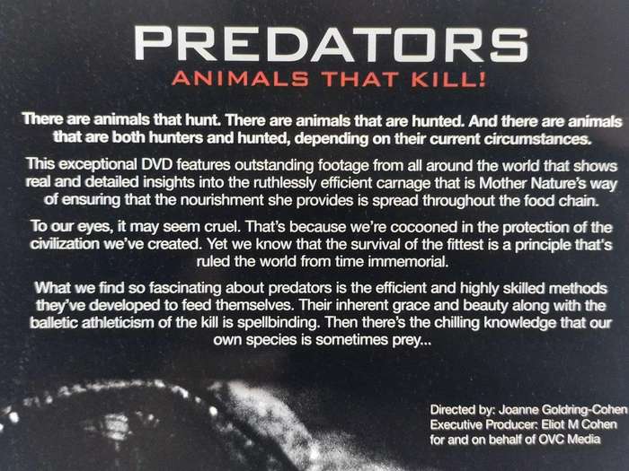 DVD - Predators Animals That Kill