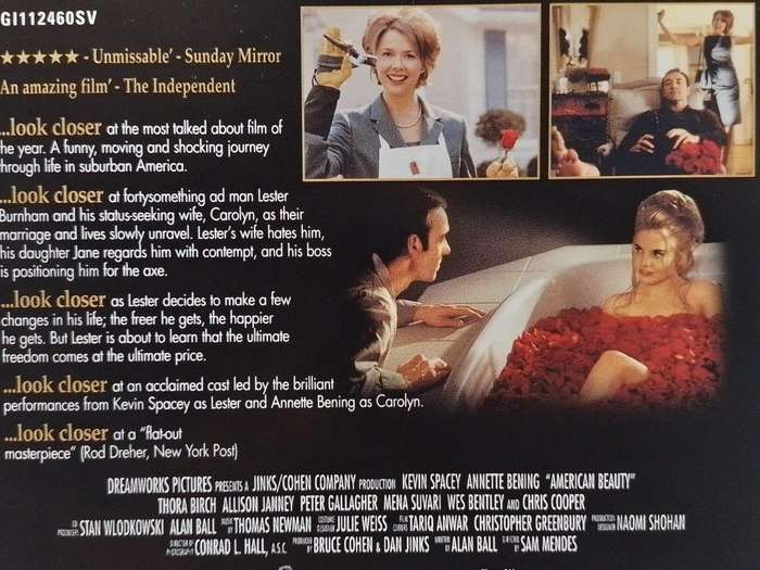 DVD - American Beauty - Kevin Spacey Annette Benning