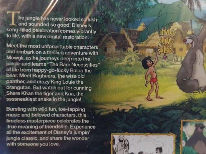 DVD - Disney The Jungle Book (New Sealed)(NOS)