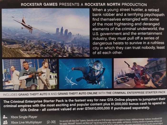 Xbox ONE - Grand Theft Auto V Five Premium Edition