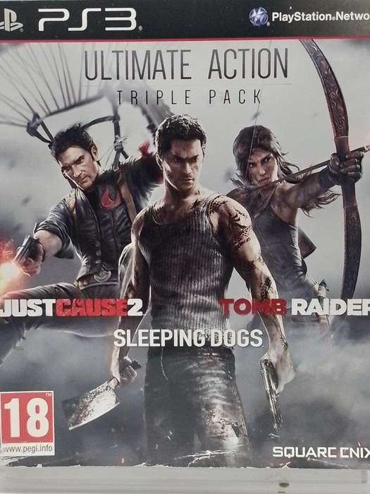 PS3 - Ultimate Action Triple Pack (Just Casue 2 Sleeping Dogs Tomb Raider)
