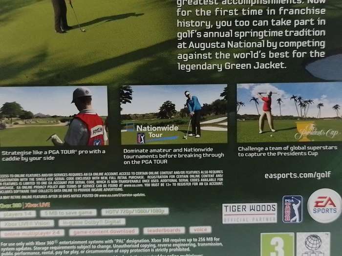 Xbox 360 - Masters Tiger Woods PGA Tour 12