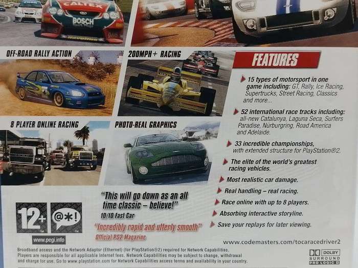 PS2 - TOCA Race Driver 2