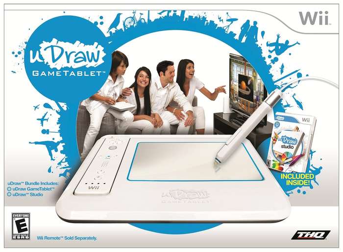 Wii - UDraw Tablet, Remote + U Draw Studio Boxed