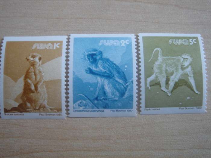 1980 SWA Animals 1,2,3 C MNH