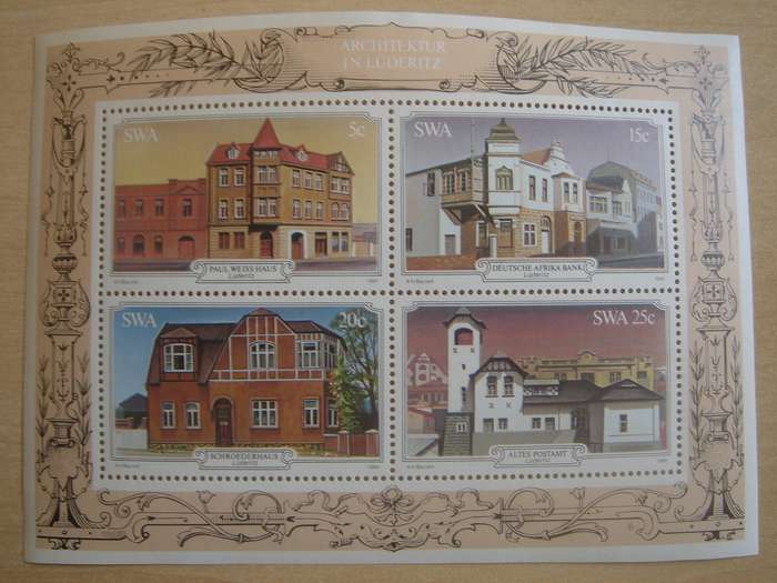1981 SWA - Luederitz Buildings Miniature Sheet No. 6 MNH