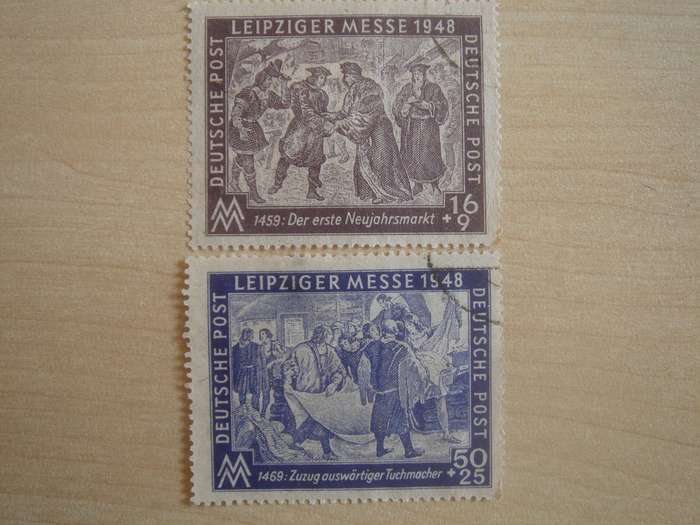1948 Soviet Occupation (SBZ) MiNr 198-199 x used, stamped