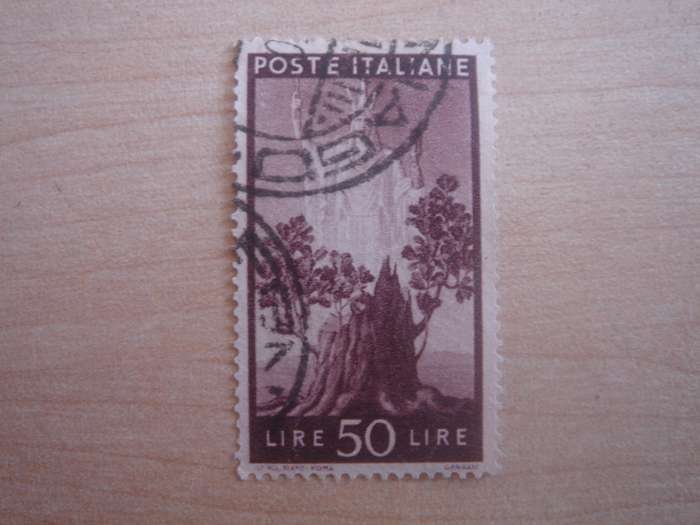1945 Italia - 'Peace' 50 L used, stamped
