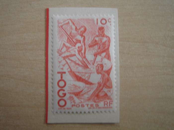 1947 Togo - Palm Oil Extraction 10 c mint on card