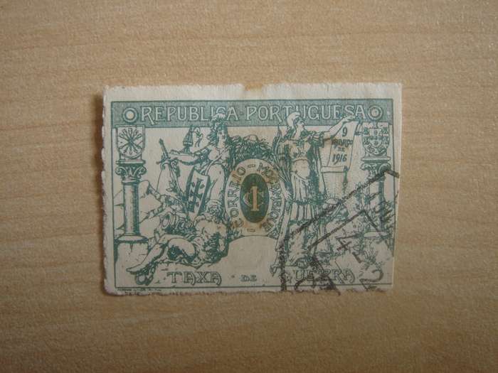 1916 Portugal - Mocambique Taxa de Guerra 1 C used, stamped