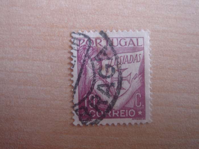 1931 Portugal - Lusiadas 10 C used, stamped