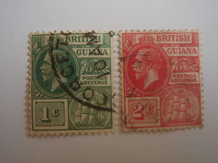 1913 British Guiana - SG272-273  used, stamped