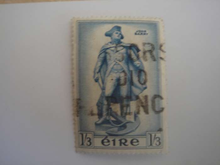 1956 Ireland - Commodore Barry SG163 - used, stamped