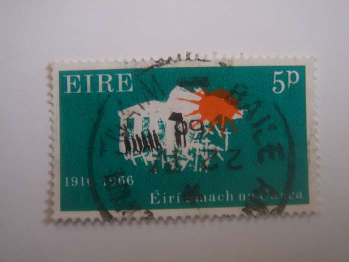 1966 Ireland - Marching to Freedom SG216 - used, stamped