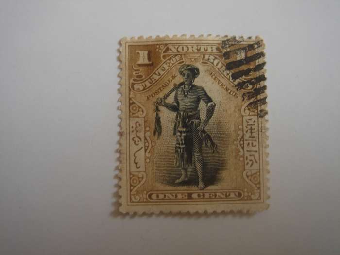 1894 North Borneo - Dyak Chief SG66 - used, stamped