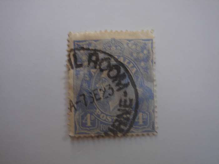 1914 Australia - George V SG65 (blue) used, stamped