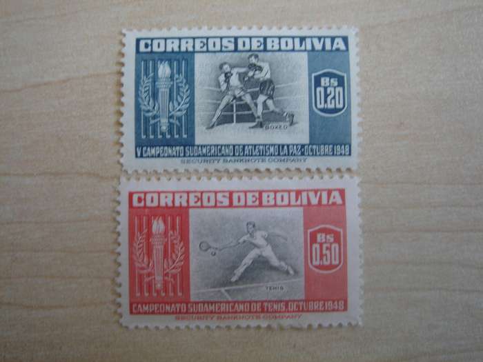 1951 Bolivia - Sports - SG531-532 mint, hinged