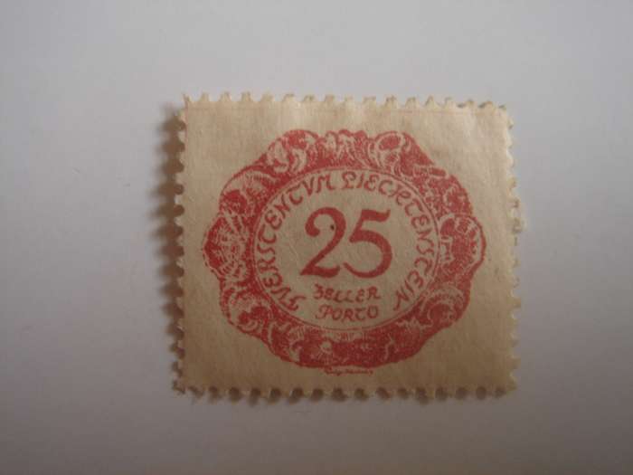 1920 Liechtenstein - Postage Due Stamps SG D47 used, hinged