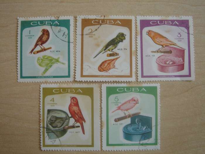 1968 Cuba - Canaries SG1568-1572 used, stamped
