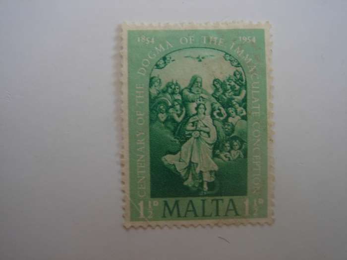 1954 Malta - Altar Piece SG263 used, stamped