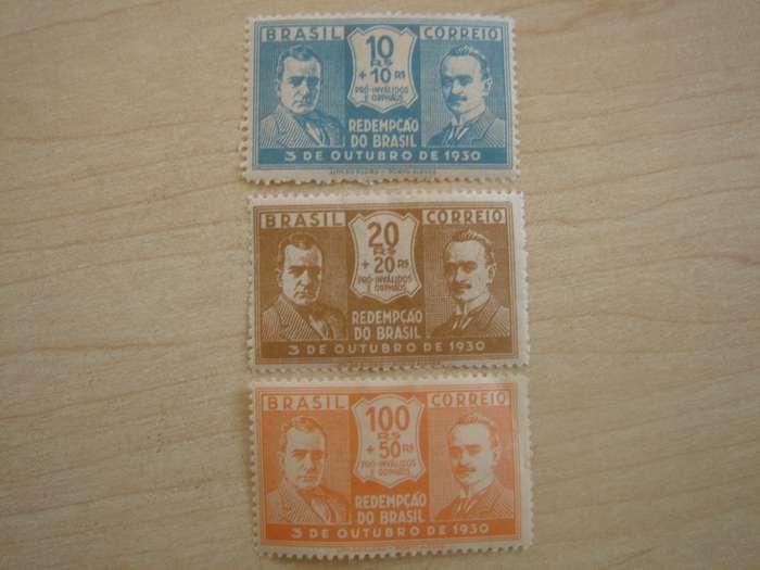 1931 Brazil - Vargas & Pessoa SG490-491,493 mint, hinged