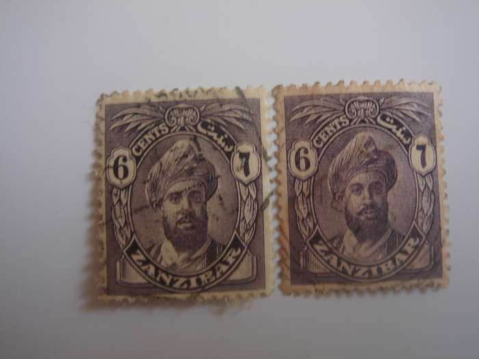 1926 Zanzibar - Sultan Harub 2x SG302 used, stamped